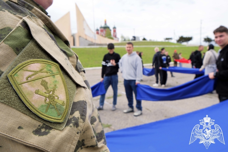 В Херсонской области росгвардейцы стали участниками патриотического флешмоба (ВИДЕО)